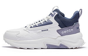 361° Slip Resistant, Abrasion Resistant, Thermal Mid Top Sports Casual Shoes Women's White Purple