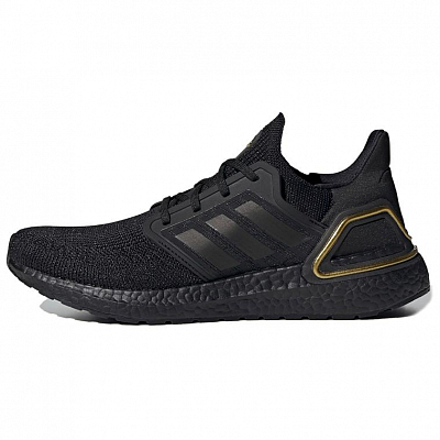 Adidas Ultra Boost 20 Core Black Gold Metallic