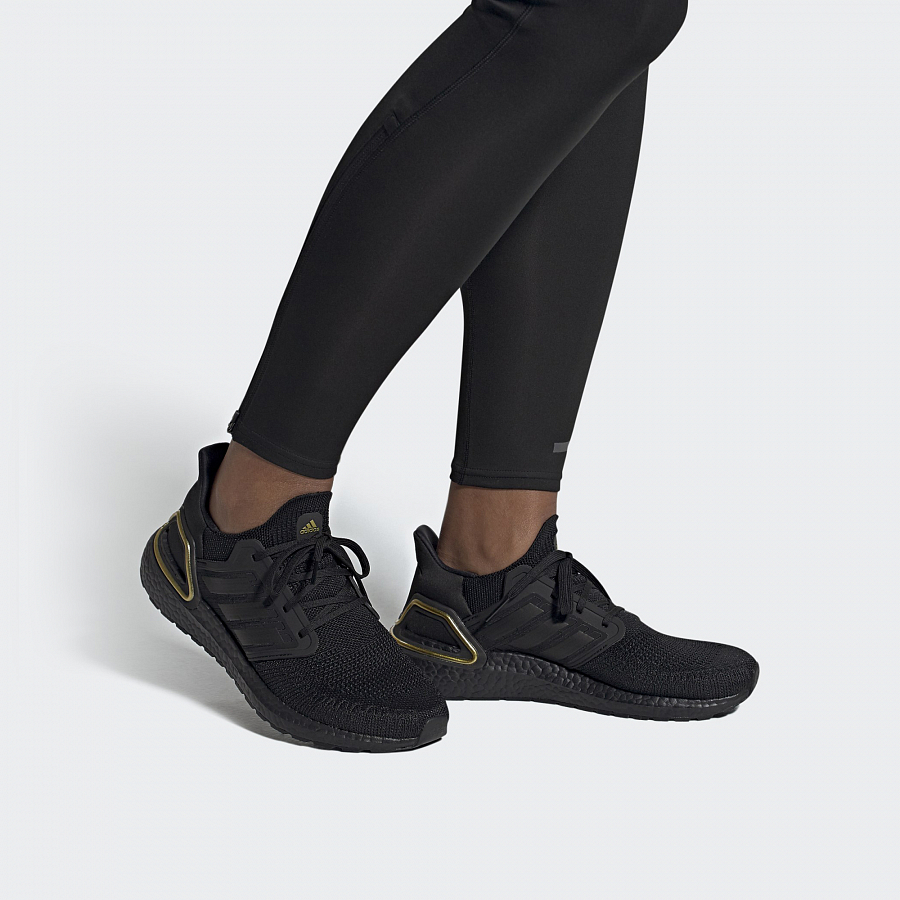 Adidas Ultra Boost 20 Core Black Gold Metallic