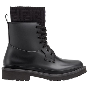 FENDI Women's Rockoko PVC Biker Boot 'Black' 1 3009843