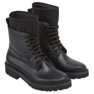 FENDI Women's Rockoko PVC Biker Boot 'Black' 3 3009845