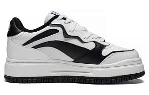 LiNing Future C1 Abrasion Resistant Breathable Low top Skateboard Shoes Women's White Black 1 3010507