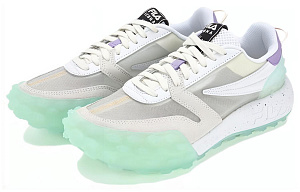 FILA Gara Low Top Casual Running Shoes Women's White Cyan 1 3014386