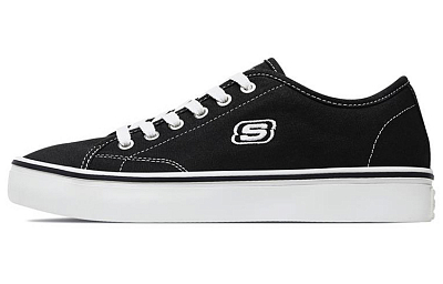 Skechers Cupsole 1 Low Canvas Shoes Black Women's