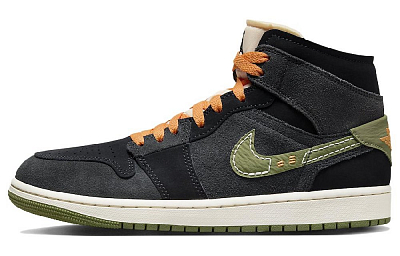 Jordan 1 Mid Se Craft Anthracite Light Olive