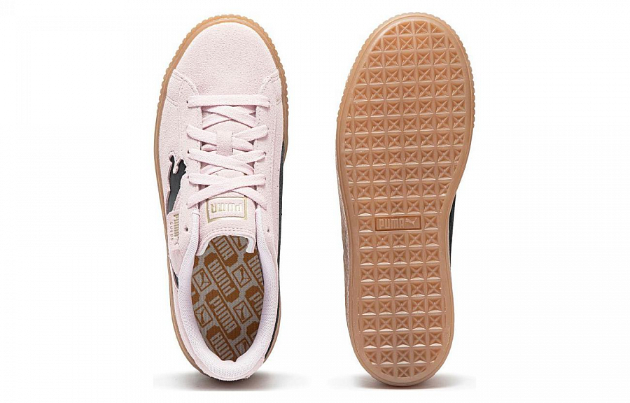 PUMA Suede Platform Shoes 'Pink Black Gum' Women's купить в интернет-магазине Yoocart с быстрой доставкой по России.