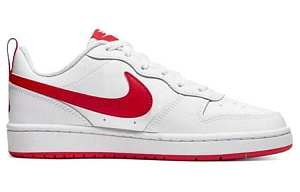 Nike Court Borough Low 2 'White University Red' Gs 1 3020811