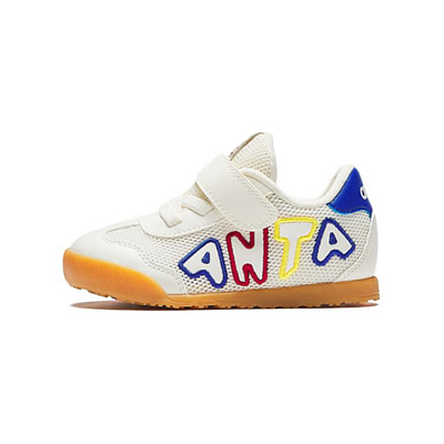 Infant And Toddler Antakids Anti-Slip Wear-Resistant Low-Top Toddler Shoes White Blue