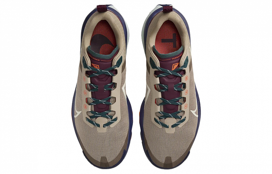 Nike React Terra Kiger 9 Khaki Deep Jungle Safety Orange Sea Glass купить в интернет-магазине Yoocart с быстрой доставкой по России.
