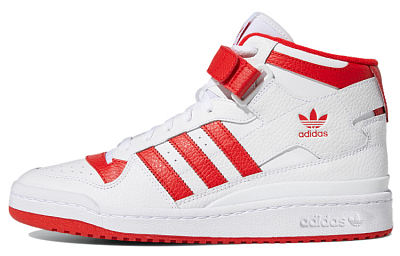 Adidas Originals Forum Mid Cloud White Vivid Red