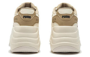 Puma Pulsar Wedge Low White Brown Women's 3 3023224