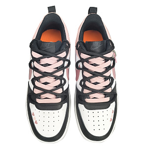 Nike Court Borough Anti-Slip Wear-Resistant Low-Top Skateboard Shoes GS Black White Blue 3 3023229