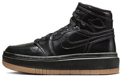 Jordan Air Jordan 1 Винтажные баскетбольные кроссовки High Top Черные Женские