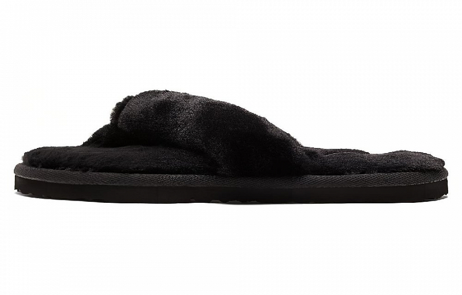 PUMA Fluff Flip Slide 'Black Team Gold' Women's
