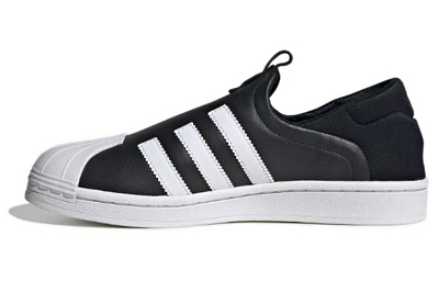 Adidas Originals Superstar Series Кроссовки для скейтбординга Низкие Черные Женские