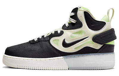 Nike Air Force 1 React Mid Black Sail Ghost Green