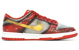 Nike Dunk Anti Slip Wear Resistant Low Top Skateboard Shoes Men's Red Gray 1 3028268