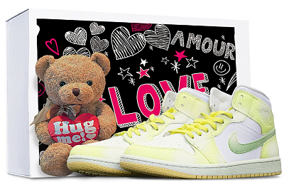 JORDAN Air JORDAN 1 Vintage Basketball Shoes Women's Mid-Top