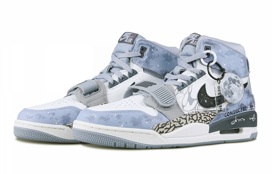 Jordan Legacy 312 High-Top Vintage Basketball Shoes Men's Tranquil Gray купить в интернет-магазине Yoocart с быстрой доставкой по России.