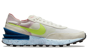 Nike Waffle One Crater Sneakers White/Green/Blue Women's 1 3031704