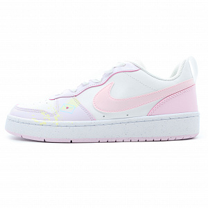 Nike Court Borough Low Low-Top Skateboard Shoes GS Pink 1 3031755