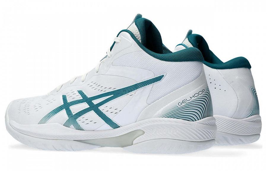 ASICS Gelhoop V16 White Rich Teal купить в интернет-магазине Yoocart с быстрой доставкой по России.