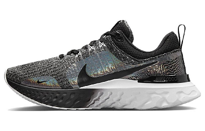 Nike React Infinity Run Flyknit 3 Premium 'Black Zebra Iridescent' Women's