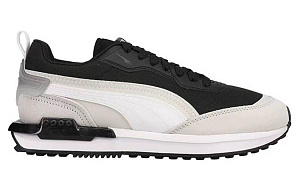 PUMA City Rider Gradient Lace Up 'Black Grey' 1 3037582