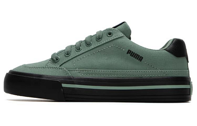 PUMA Court Classic Vulc Durable Lightweight Cushioning Low-Top Skateboard Shoes Unisex Green Black