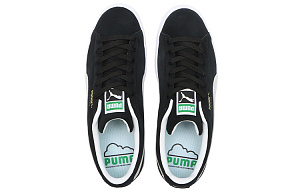 PUMA Suede Casual Skateboarding Shoes Unisex Black White 3 3039622