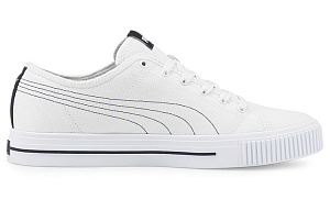 PUMA Ever Cv Casual Skateboarding Shoes Unisex White Black 1 3039626