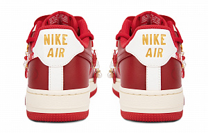 Nike Air Force 1 Slip Resistant, Abrasion Resistant, Lightweight Low Top Skateboard Shoes Unisex White Red 3 3040159