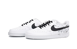 Nike Court Vision Low Skateboard Shoes Men's Low top Black/White 2 3040398