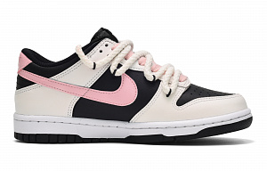 Nike Dunk CUS ID Heart Raspberry Low-Top Skateboard Shoes GS Black Pink 1 3040781