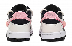 Nike Dunk CUS ID Heart Raspberry Low-Top Skateboard Shoes GS Black Pink 3 3040783