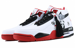 Nike Flight Legacy High-Top Vintage Basketball Shoes Unisex Red White Black 2 3040861