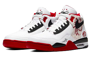 Nike Flight Legacy High-Top Vintage Basketball Shoes Men's Red White 2 3040979