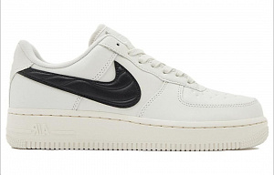 Nike Air Force 1 '07 Quilted Swoosh 'Beige Black' Women's 1 3041261
