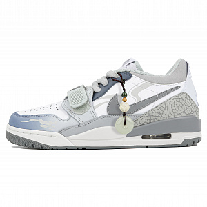 Jordan Legacy 312 Low Top Skateboard Shoes Men's Blue White Gray 1 3041413