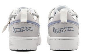 Nike Court Borough 2 Low top Skateboard Shoes Women's White Purple 3 3041434