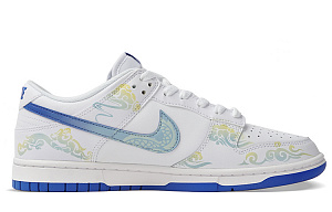 Nike Dunk Low Top Skateboard Shoes Men's Blue White 2 3041745