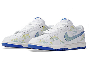 Nike Dunk Low Top Skateboard Shoes Men's Blue White 3 3041746