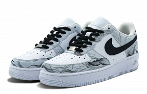 Nike Air Force 1 Thermal Coverage Low top Skateboard Shoes Men's White Black 2 3041927