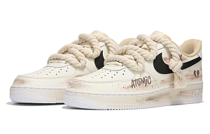 Nike Air Force 1 Low Low-Top Skateboard Shoes Men's Beige 2 3041951