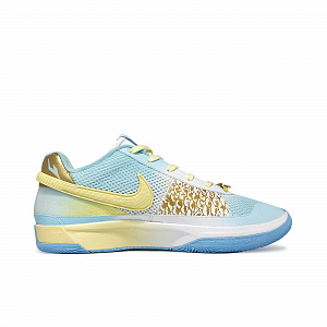 Nike Ja 1 Cushioning Slip Resistant Low Top Basketball Shoes Unisex Blue White Gold 1 3041992