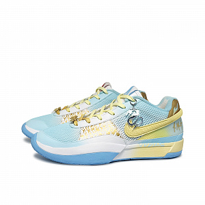 Nike Ja 1 Cushioning Slip Resistant Low Top Basketball Shoes Unisex Blue White Gold 2 3041993