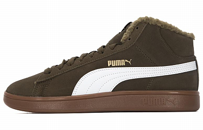 PUMA Smash V2 Mid Wtr Sd 'White Gold Green'
