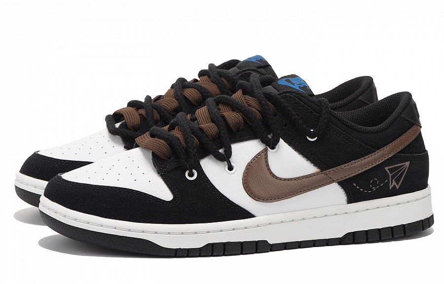 Nike Dunk Coverage Slip-Resistant Impact Resistance Wear-Resistant Low-Top Skateboard Shoes Women's Black Brown купить в интернет-магазине Yoocart с быстрой доставкой по России.