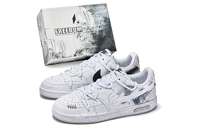 Nike Court Vision 1 Skateboard Shoes Men Low Top Gray/Blue