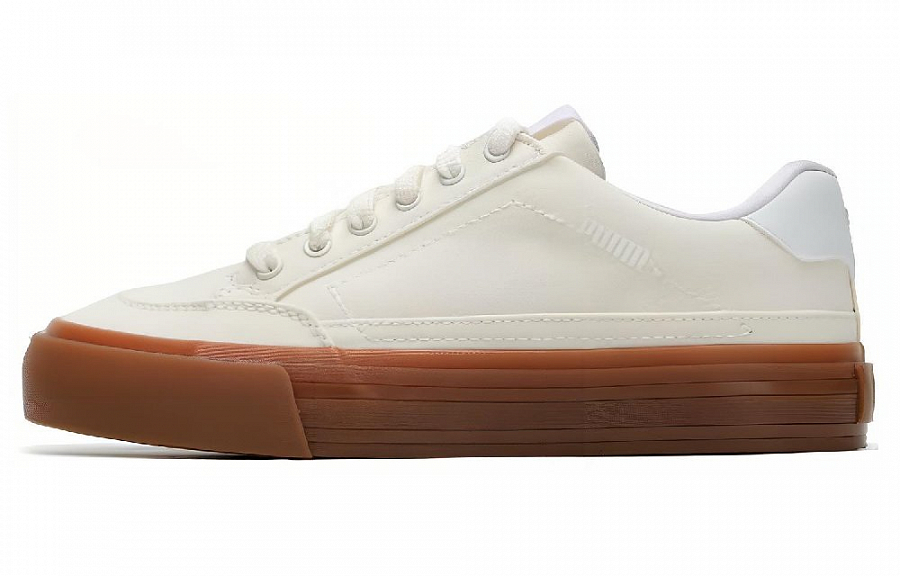 PUMA Capris Leather Skateboarding Sneakers 'White'